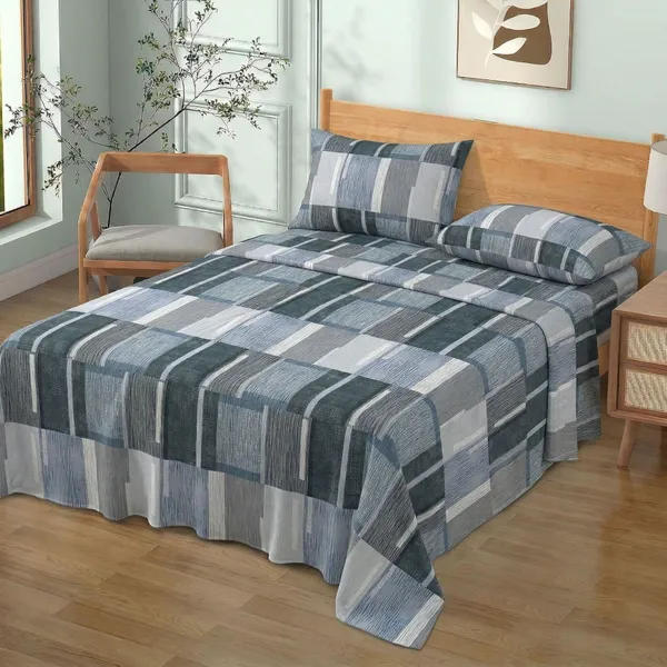 Homiee_Cotton_Double_Flat_280_Tc_Floral_1_Summer_Bedsheet_With_2_Pillow_Covers_(Casper)