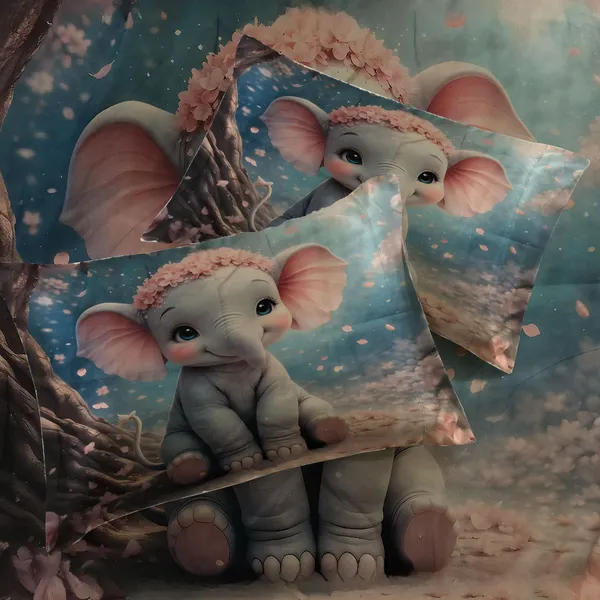 HOMIEE_Cotton_Double_Flat_344_TC_Cartoon_1_Summer_Bedsheet_with_2_Pillow_Covers_(Baby_Elephat)
