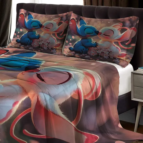 HOMIEE_Cotton_Double_Flat_344_TC_Cartoon_1_Summer_Bedsheet_with_2_Pillow_Covers_(Rabbit)