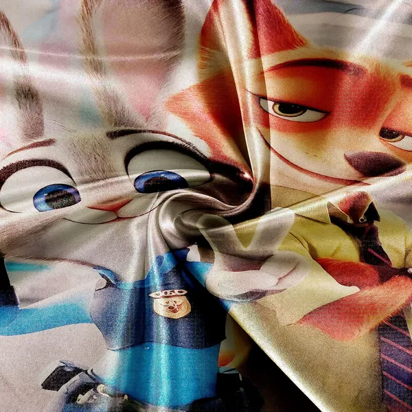HOMIEE_Cotton_Double_Flat_344_TC_Cartoon_1_Summer_Bedsheet_with_2_Pillow_Covers_(Zootopia)
