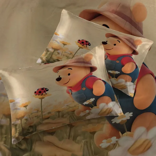 HOMIEE_Cotton_Double_Flat_344_TC_Cartoon_1_Summer_Bedsheet_with_2_Pillow_Covers_(Golly)