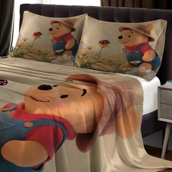 HOMIEE_Cotton_Double_Flat_344_TC_Cartoon_1_Summer_Bedsheet_with_2_Pillow_Covers_(Golly)