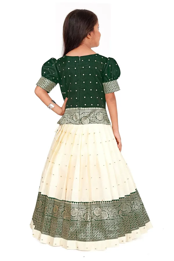Feliz_The_Designer_Studio_Kids_Round_Neck_Half_Sleeve_Floral_South_Indian_Pattu_Pavadai_Readymade_Silk_Lehenga_Choli_For_Girls_Age1_10_Years