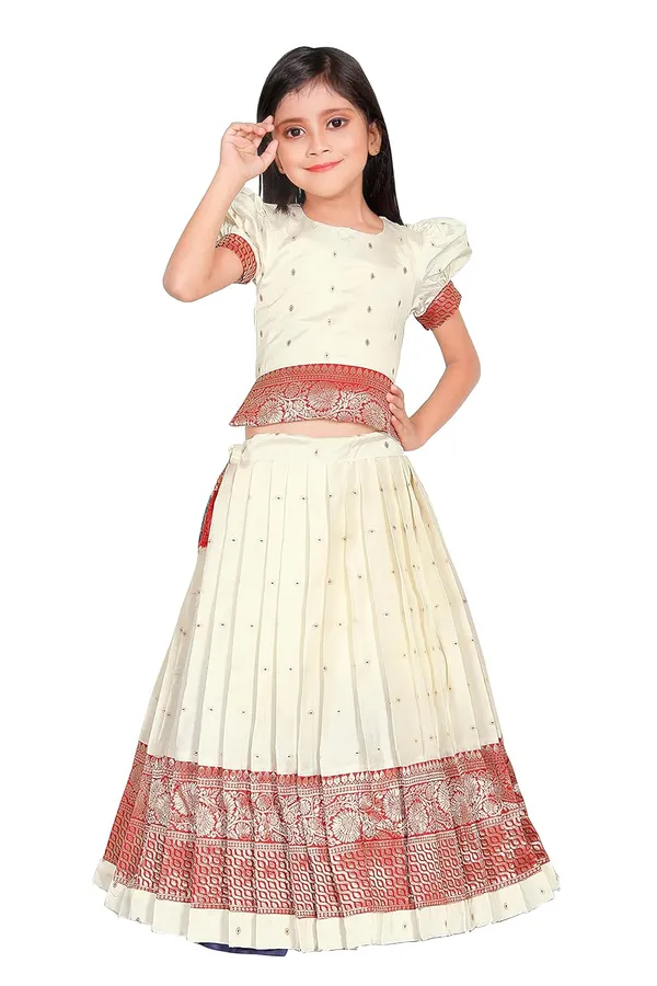 Feliz_The_Designer_Studio_Kids_Round_Neck_Half_Sleeve_Floral_South_Indian_Pattu_Pavadai_Readymade_Silk_Lehenga_Choli_For_Girls_Age1_10_Years