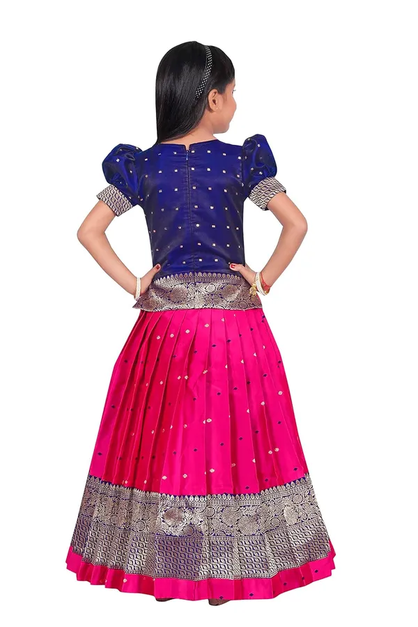 Feliz_The_Designer_Studio_Girl_S_Round_Neck_Half_Sleeve_Pattu_Pavadai_Silk_Lehenga_Choli_For_1_10_Years