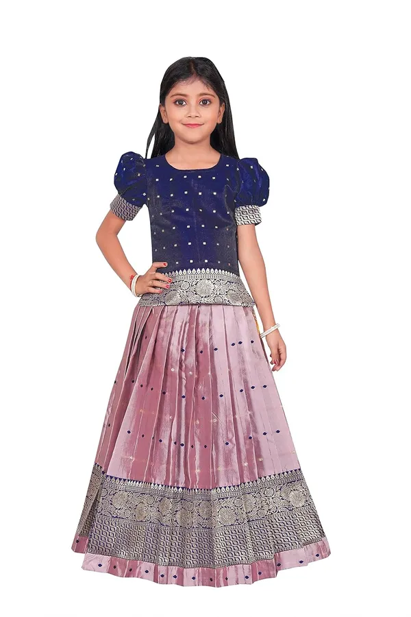Feliz_The_Designer_Studio_New_South_Indian_Traditional_Pattu_Pavadai_Jecquard_Lehenga_Choli_For_Girls_Dress
