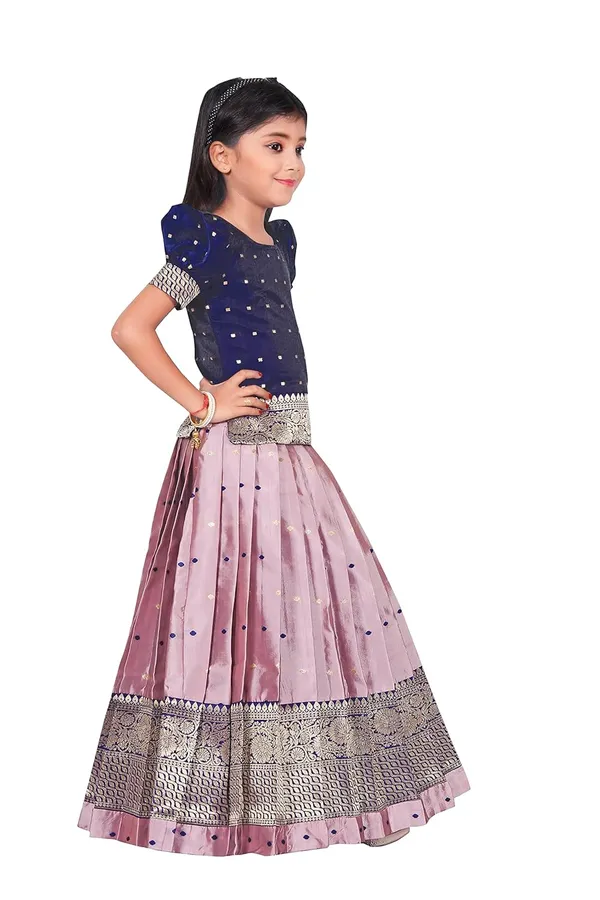 Feliz_The_Designer_Studio_New_South_Indian_Traditional_Pattu_Pavadai_Jecquard_Lehenga_Choli_For_Girls_Dress