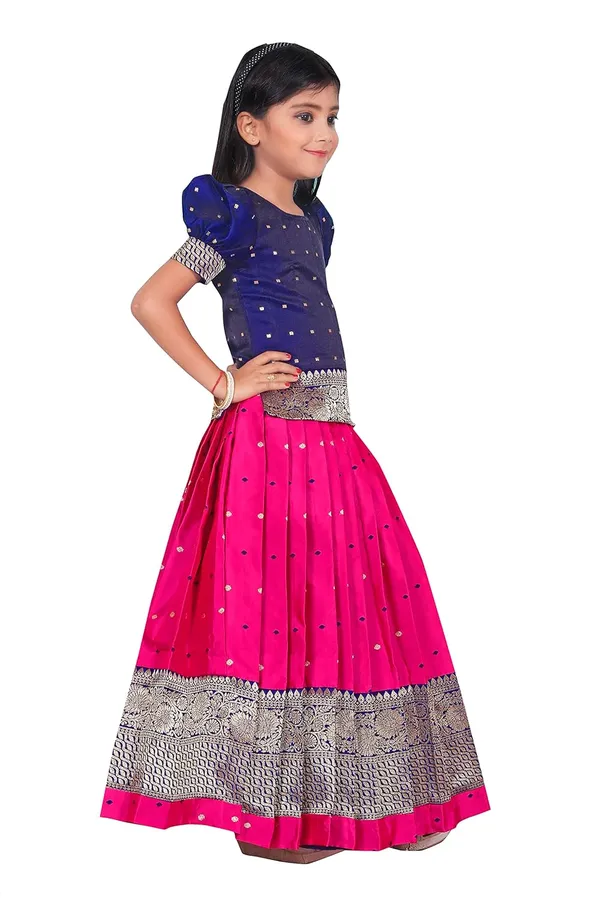 Feliz_The_Designer_Studio_New_South_Indian_Traditional_Pattu_Pavadai_Jecquard_Lehenga_Choli_For_Girls_Dress