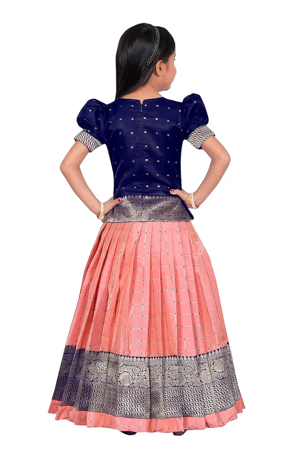 Feliz_The_Designer_Studio_New_South_Indian_Traditional_Pattu_Pavadai_Jecquard_Lehenga_Choli_For_Girls_Dress
