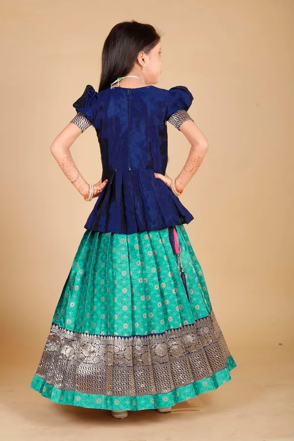 Feliz_The_Designer_Studio_Kids_Redymade_Pattu_Pavadai_Lehenga_Choli_For_Girl_S_Dress