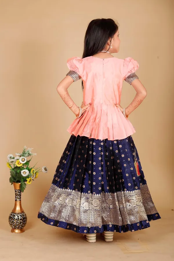 Feliz_The_Designer_Studio_Kids_Redymade_Pattu_Pavadai_Lehenga_Choli_For_Girl_S_Dress