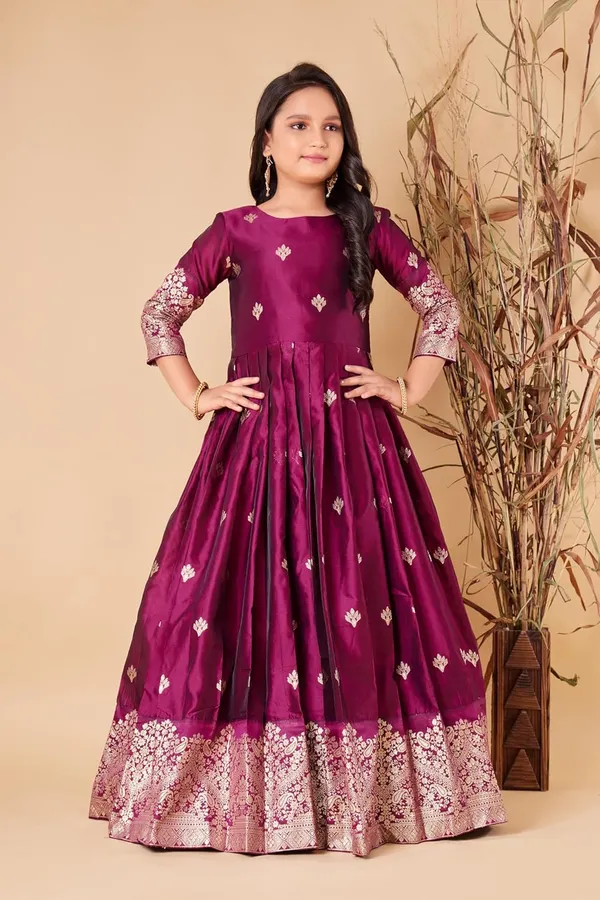 Feliz_The_Designer_Studio_Girls_Maxi_Length_Flared_Dress_Kids