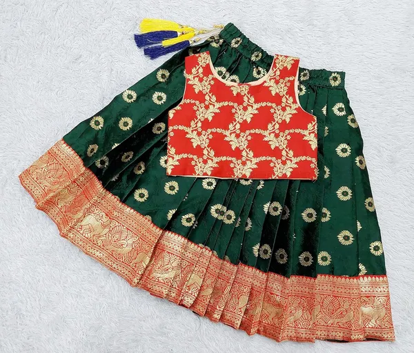 Feliz_The_Designer_Studio_Baby_Girl_S_Traditional_Readymade_Pattu_Pavadai_Lehenga_Choli_For_Kids