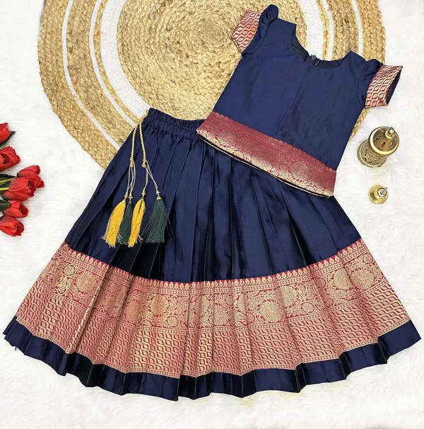 Feliz_The_Designer_Studio_Kids_South_Indian_Baby_Girls_Pattu_Pavadai_Lehenga_Choli_Set