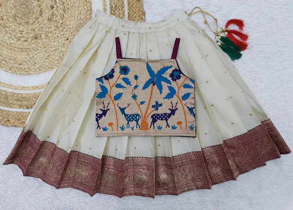 Feliz_The_Designer_Studio_Baby_Girls_South_Indian_Pattu_Pavadai_Lehenga_Choli_Set_For_Kids