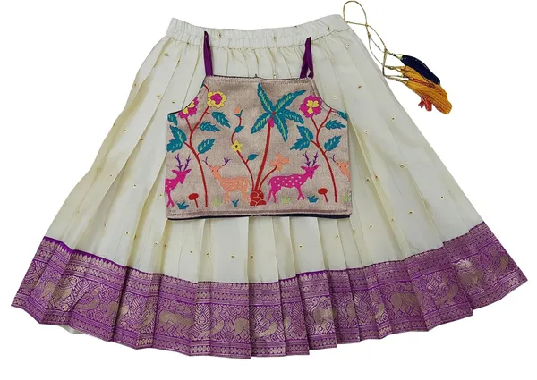 Feliz_The_Designer_Studio_Baby_Girls_South_Indian_Pattu_Pavadai_Lehenga_Choli_Set_For_Kids