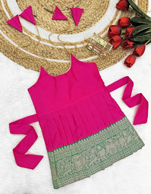Feliz_The_Designer_Studio_South_Indian_Traditional_Pattu_Pavadai_Tapeta_Silk_Frock_Dress_For_Baby_Girls