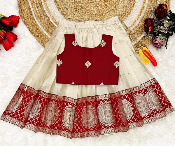 Feliz_The_Designer_Studio_Baby_Girls_South_Indian_Traditional_Pattu_Pavadai_Tapeta_Silk_Lehenga_Choli_Dress