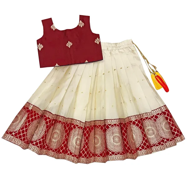 Feliz_The_Designer_Studio_Baby_Girls_South_Indian_Traditional_Pattu_Pavadai_Tapeta_Silk_Lehenga_Choli_Dress