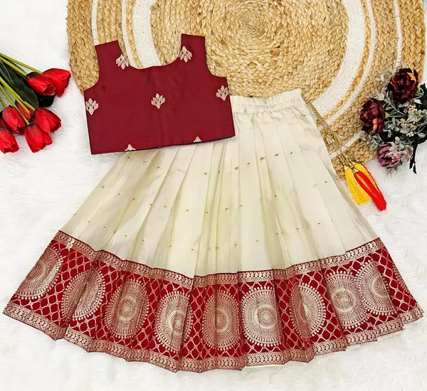Feliz_The_Designer_Studio_Baby_Girls_South_Indian_Traditional_Pattu_Pavadai_Tapeta_Silk_Lehenga_Choli_Dress