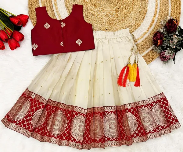 Feliz_The_Designer_Studio_Baby_Girls_South_Indian_Traditional_Pattu_Pavadai_Tapeta_Silk_Lehenga_Choli_Dress