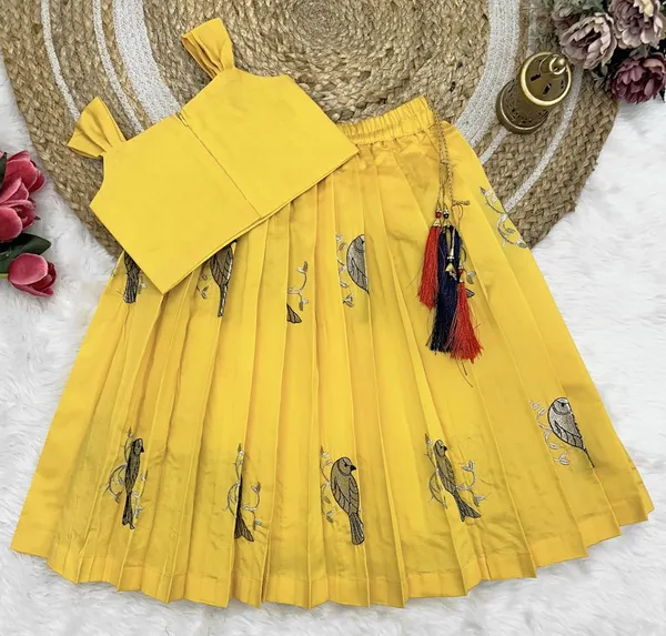 Feliz_The_Designer_Studio_Baby_Girl_S_Flared_Cotton_Silk_Sleeveless_Lehenga_Choli_Set_Pattu_Pavadai_For_Kids_Girl_S
