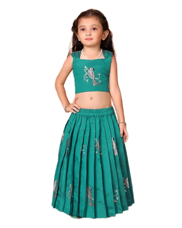Baby_Girl_S_Flared_Cotton_Silk_Sleeveless_Lehenga_Choli_Set_Pattu_Pavadai_For_Kids_Girl_S