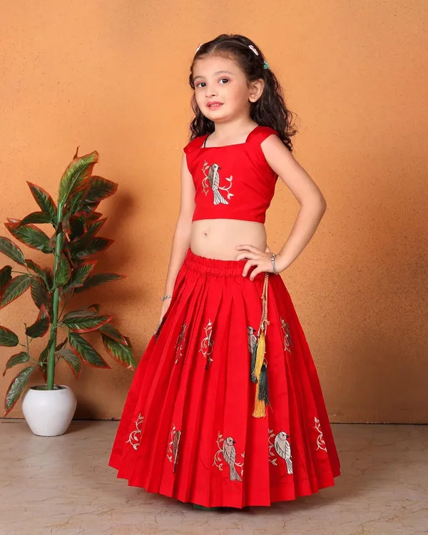Baby_Girl_S_Flared_Cotton_Silk_Sleeveless_Lehenga_Choli_Set_Pattu_Pavadai_For_Kids_Girl_S