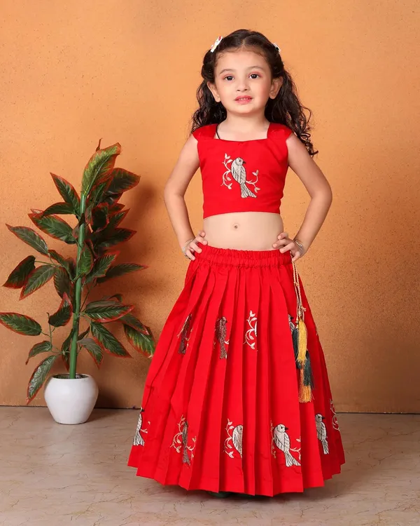 Baby_Girl_S_Flared_Cotton_Silk_Sleeveless_Lehenga_Choli_Set_Pattu_Pavadai_For_Kids_Girl_S