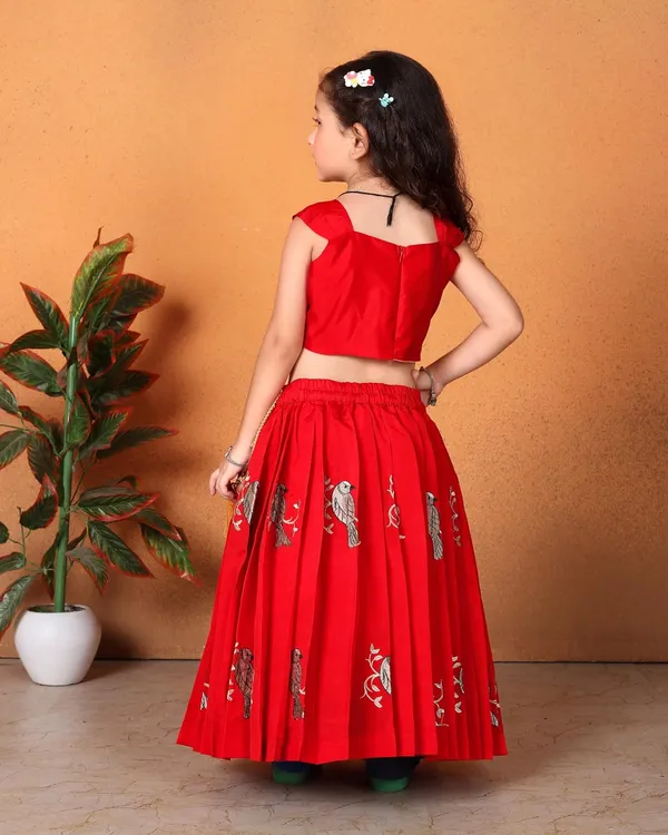 Baby_Girl_S_Flared_Cotton_Silk_Sleeveless_Lehenga_Choli_Set_Pattu_Pavadai_For_Kids_Girl_S