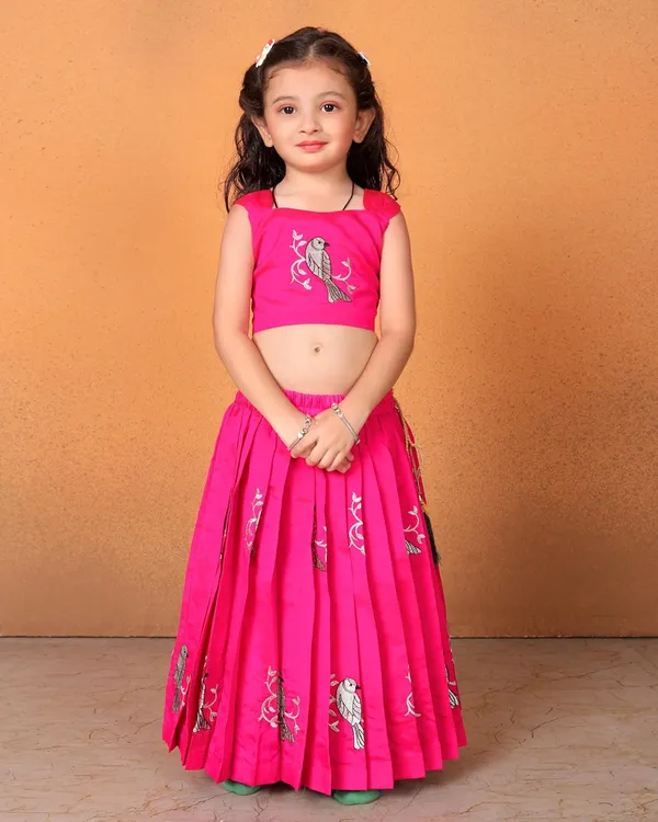 Baby_Girl_S_Flared_Cotton_Silk_Sleeveless_Lehenga_Choli_Set_Pattu_Pavadai_For_Kids_Girl_S