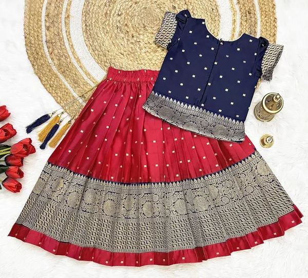 Feliz_The_Designer_Studio_Kids_South_Indian_Baby_Girls_Pattu_Pavadai_Lehenga_Choli_Set