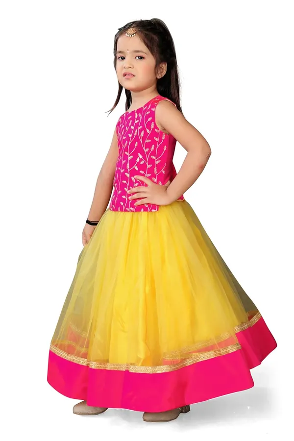 Feliz_The_Designer_Studio_Kids_Girls_Lehnga_Choli_Ruffle_Pattern_Dress_Half_Sleeves_Readymade_Hand_Embroidery_Ethnic_Traditional_Full_Length_South_Indian_Girl_Lehnga_Choli
