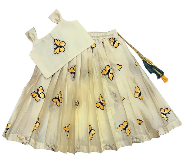 Kids_Girls_Lehnga_Choli_Pattern_Dress_Half_Sleeves_Readymade_Hand_Embroidery_Ethnic_Traditional_Full_Length_South_Indian_Girl_Lehnga_Choli