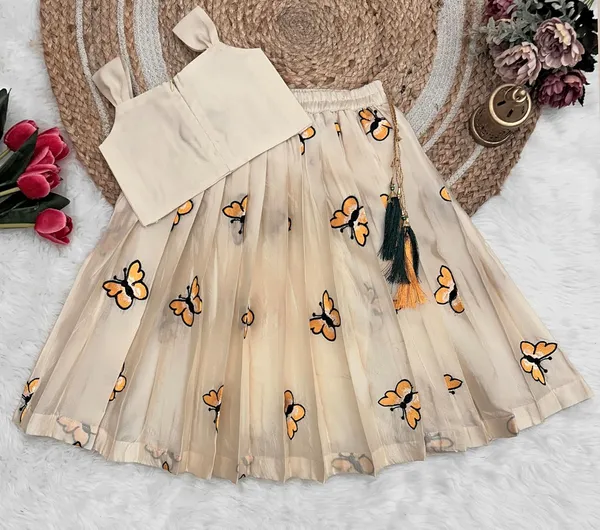 Kids_Girls_Lehnga_Choli_Pattern_Dress_Half_Sleeves_Readymade_Hand_Embroidery_Ethnic_Traditional_Full_Length_South_Indian_Girl_Lehnga_Choli