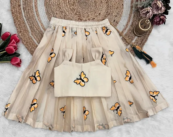 Kids_Girls_Lehnga_Choli_Pattern_Dress_Half_Sleeves_Readymade_Hand_Embroidery_Ethnic_Traditional_Full_Length_South_Indian_Girl_Lehnga_Choli