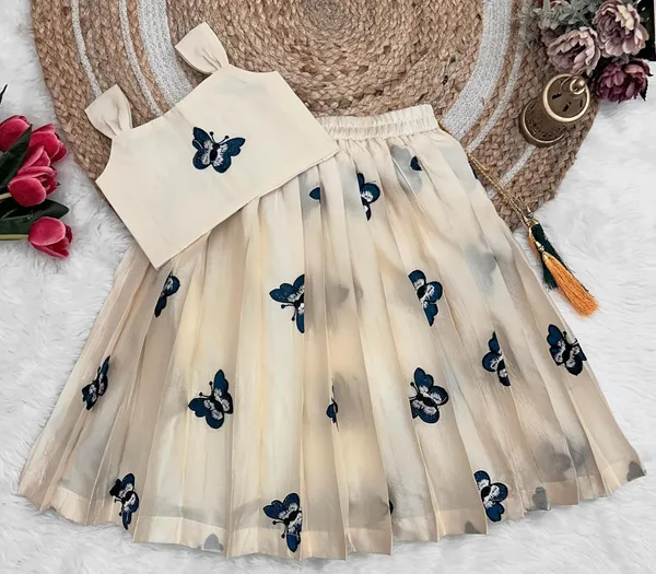 Kids_Girls_Lehnga_Choli_Pattern_Dress_Half_Sleeves_Readymade_Hand_Embroidery_Ethnic_Traditional_Full_Length_South_Indian_Girl_Lehnga_Choli