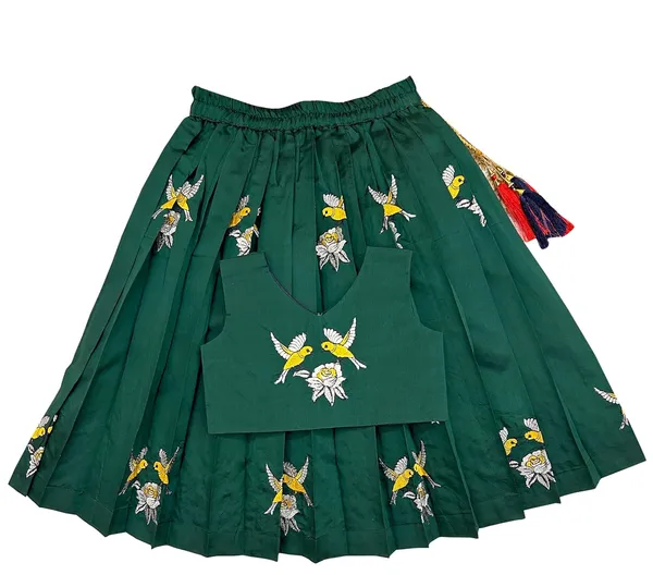 Kids_Embroidery_South_Indian_Traditional_Pattu_Pavadai_Silk_Blend_Readymade_Lehenga_Choli_Dress_For_Girls
