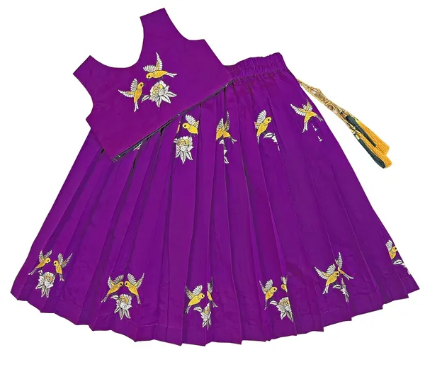 Kids_Embroidery_South_Indian_Traditional_Pattu_Pavadai_Silk_Blend_Readymade_Lehenga_Choli_Dress_For_Girls