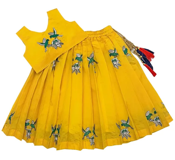Kids_Embroidery_South_Indian_Traditional_Pattu_Pavadai_Silk_Blend_Readymade_Lehenga_Choli_Dress_For_Girls