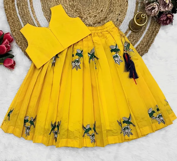 Kids_Embroidery_South_Indian_Traditional_Pattu_Pavadai_Silk_Blend_Readymade_Lehenga_Choli_Dress_For_Girls