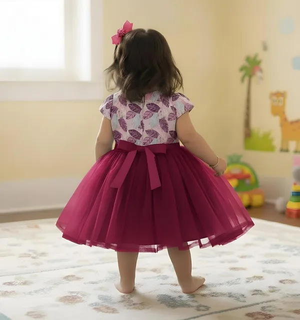 South_Indian_Traditional_Printed_Net_Frock_Dress_For_Baby_Girls