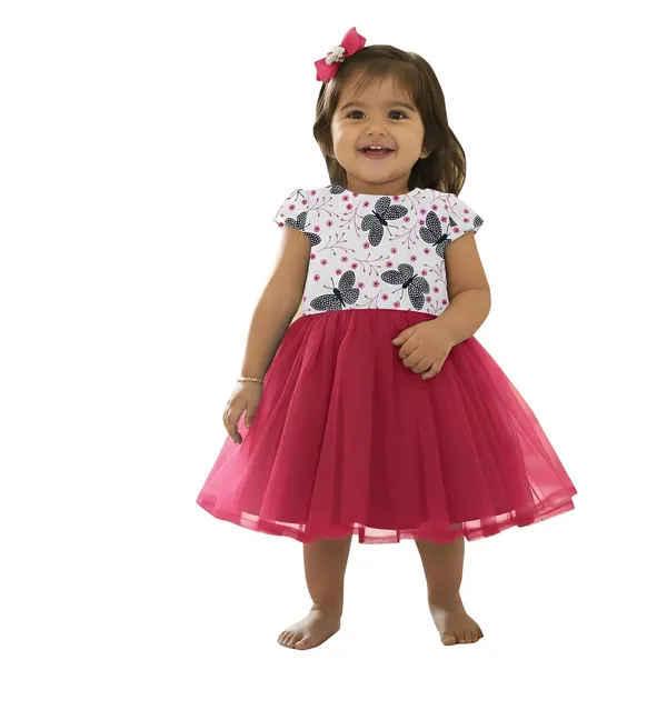 South_Indian_Traditional_Printed_Net_Frock_Dress_For_Baby_Girls