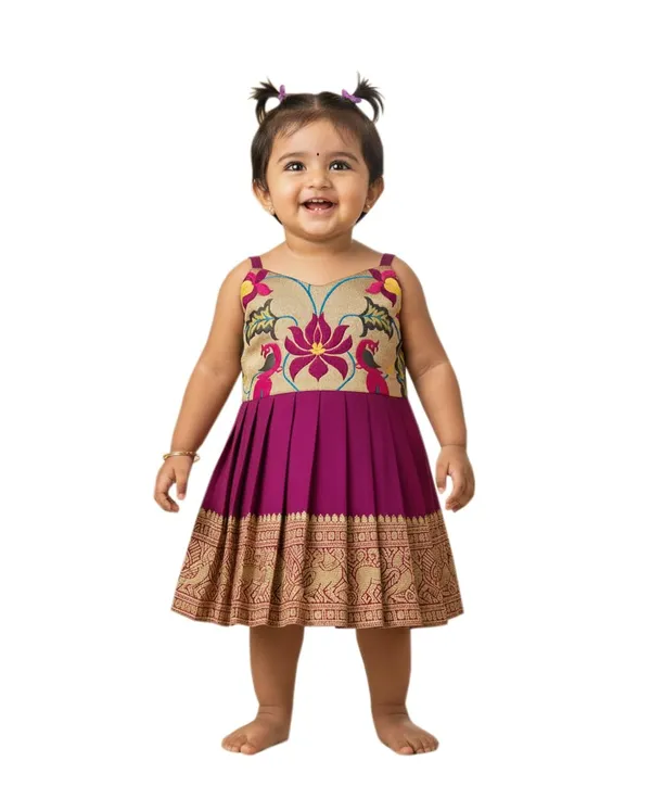 Feliz_The_Designer_Studio_South_Indian_Readymade_Traditional_Pattu_Pavadai_Jacquard_Frock_Dress_For_Baby_Girls