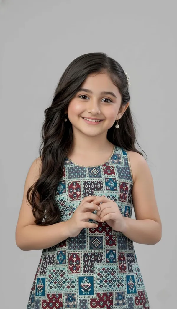 Feliz_The_Designer_Studio_New_Girl_S_Sharara_Style_Georgette_Kurta_&Palazzo_Set_For_Kids