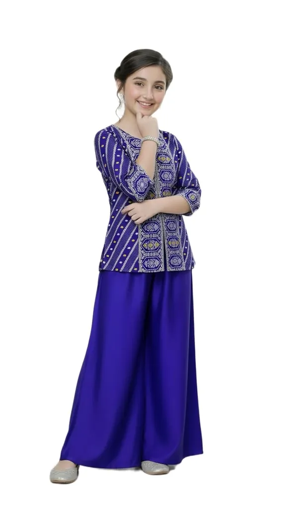 Feliz_The_Designer_Studio_New_Jacquard_Kids_Kurta_And_Palazzo_Set_For_Dress