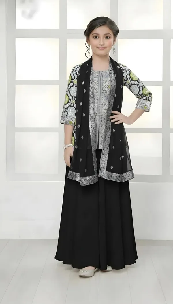 Feliz_The_Designer_Studio_New_Jacquard_Kids_Kurta_And_Palazzo_Set_For_Dress
