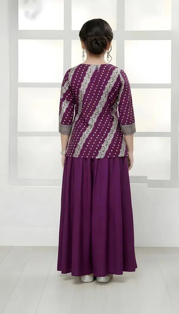 Feliz_The_Designer_Studio_New_Jacquard_Kids_Kurta_And_Palazzo_Set_For_Dress