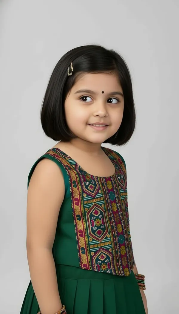 Kids_South_Indian_Traditional_Pattu_Pavadai_Silk_Blend_Readymade_Lehenga_Choli_Dress_For_Girls
