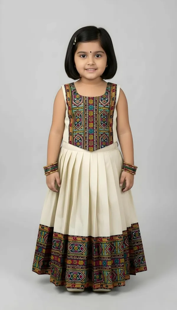 Kids_South_Indian_Traditional_Pattu_Pavadai_Silk_Blend_Readymade_Lehenga_Choli_Dress_For_Girls